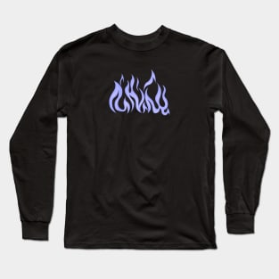 Just Purple Fire Long Sleeve T-Shirt